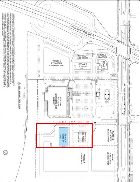 24709 Aldine Westfield Rd, Spring, TX à louer - Plan de site - Image 2 de 3