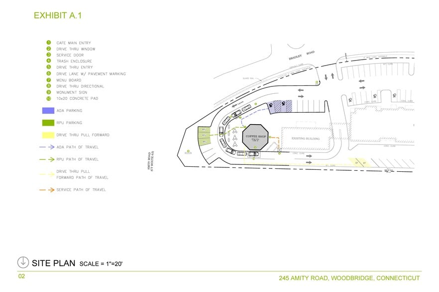 245 Amity Rd, Woodbridge, CT for lease - Site Plan - Image 1 of 2