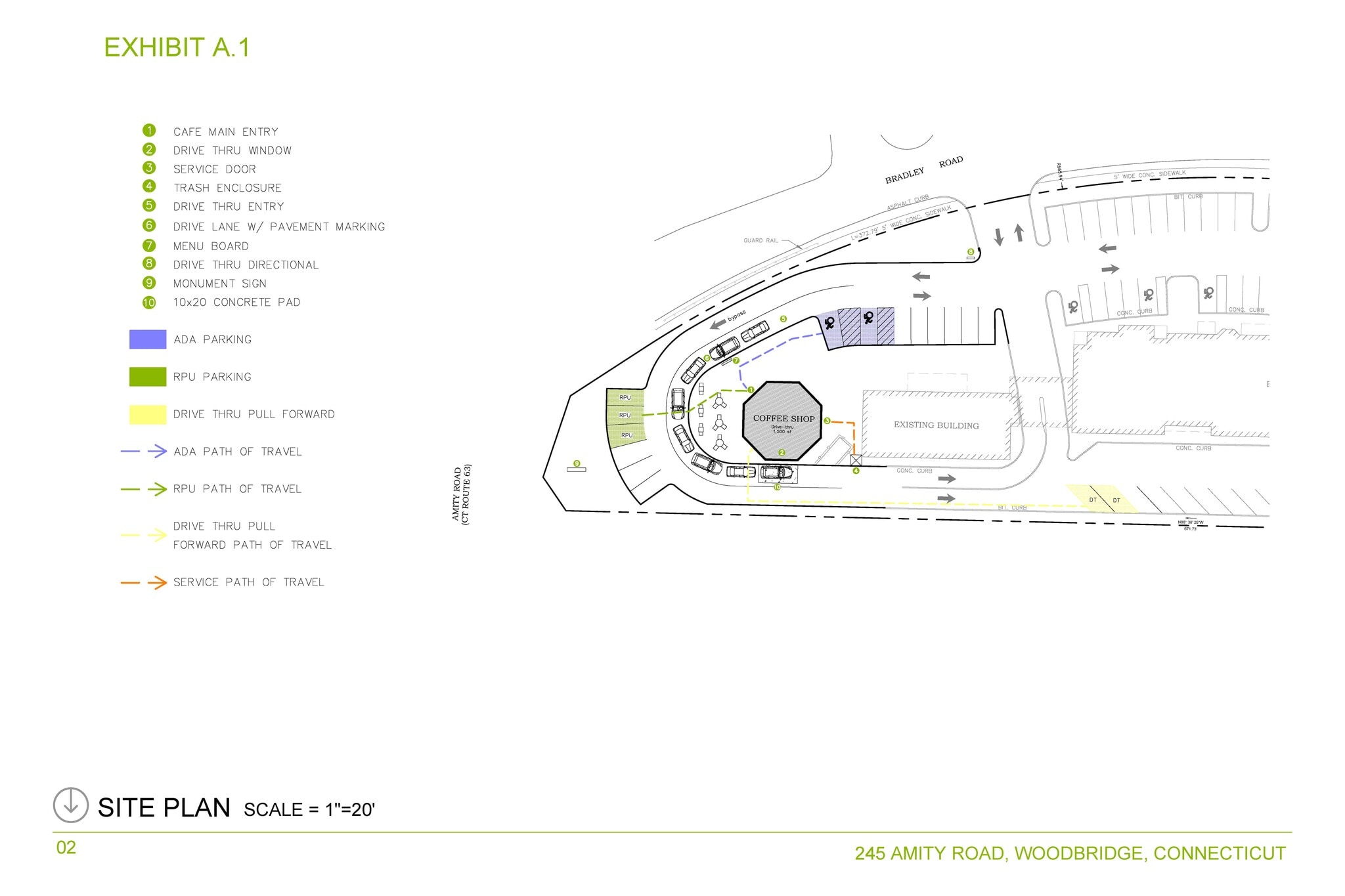 245 Amity Rd, Woodbridge, CT à louer Plan de site- Image 1 de 3