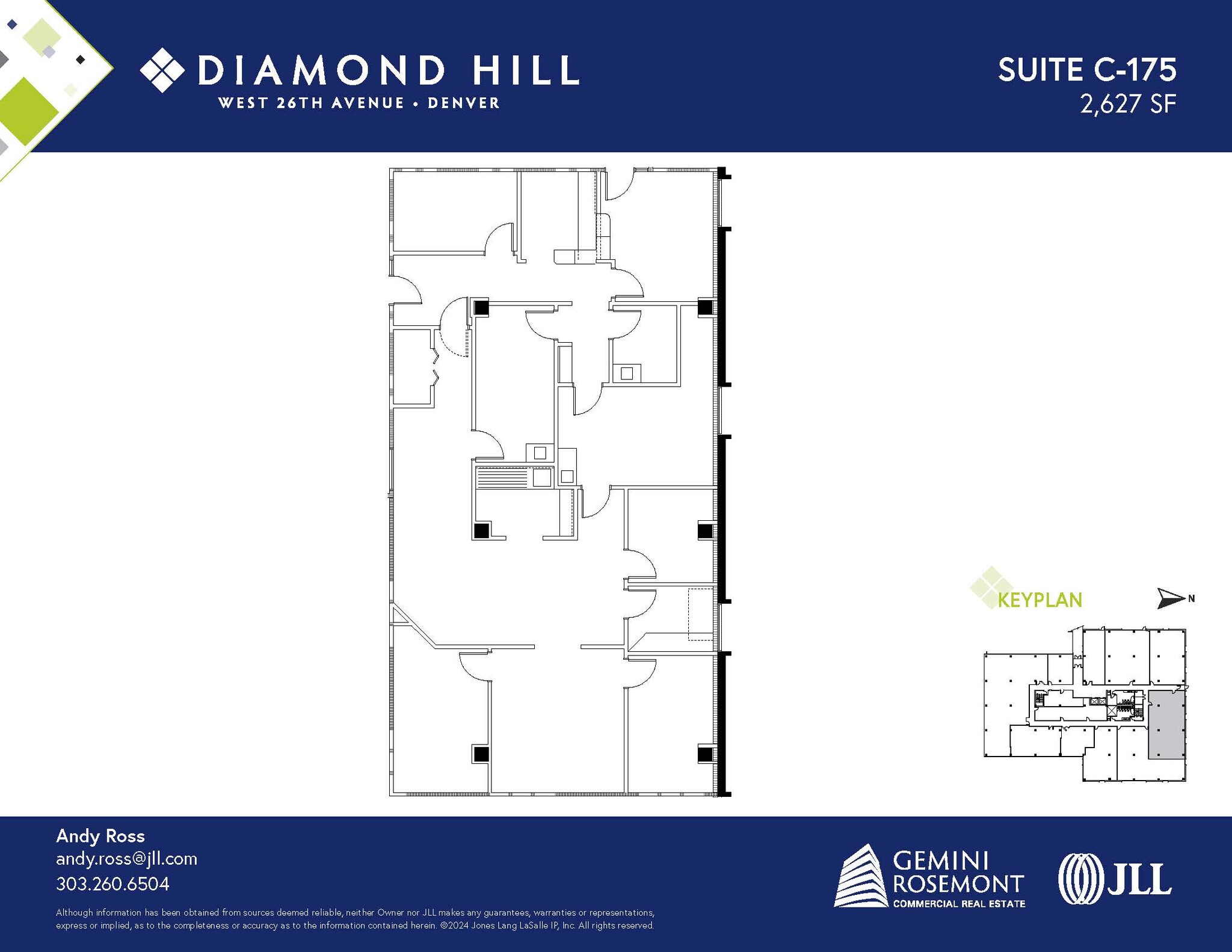 2490 W 26th Ave, Denver, CO à louer Plan d’étage- Image 1 de 2