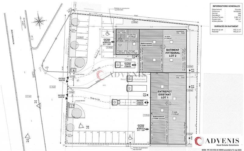 Industrial in Bassens for lease - Site Plan - Image 2 of 7