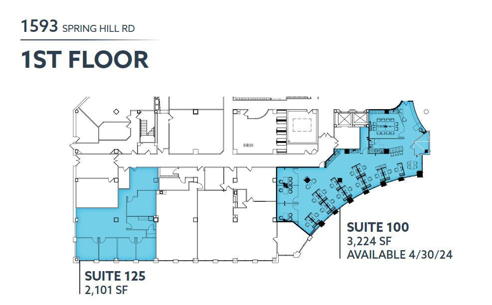 1593 Spring Hill Rd, Vienna, VA à louer Plan d  tage- Image 1 de 1