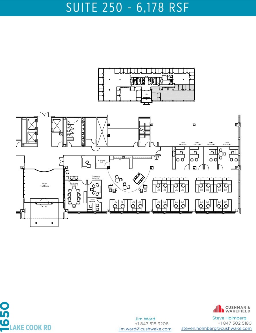 1650 Lake Cook Rd, Deerfield, IL for lease Floor Plan- Image 1 of 1