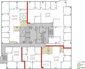 611 Anton Blvd, Costa Mesa, CA à louer Plan d’étage- Image 1 de 1