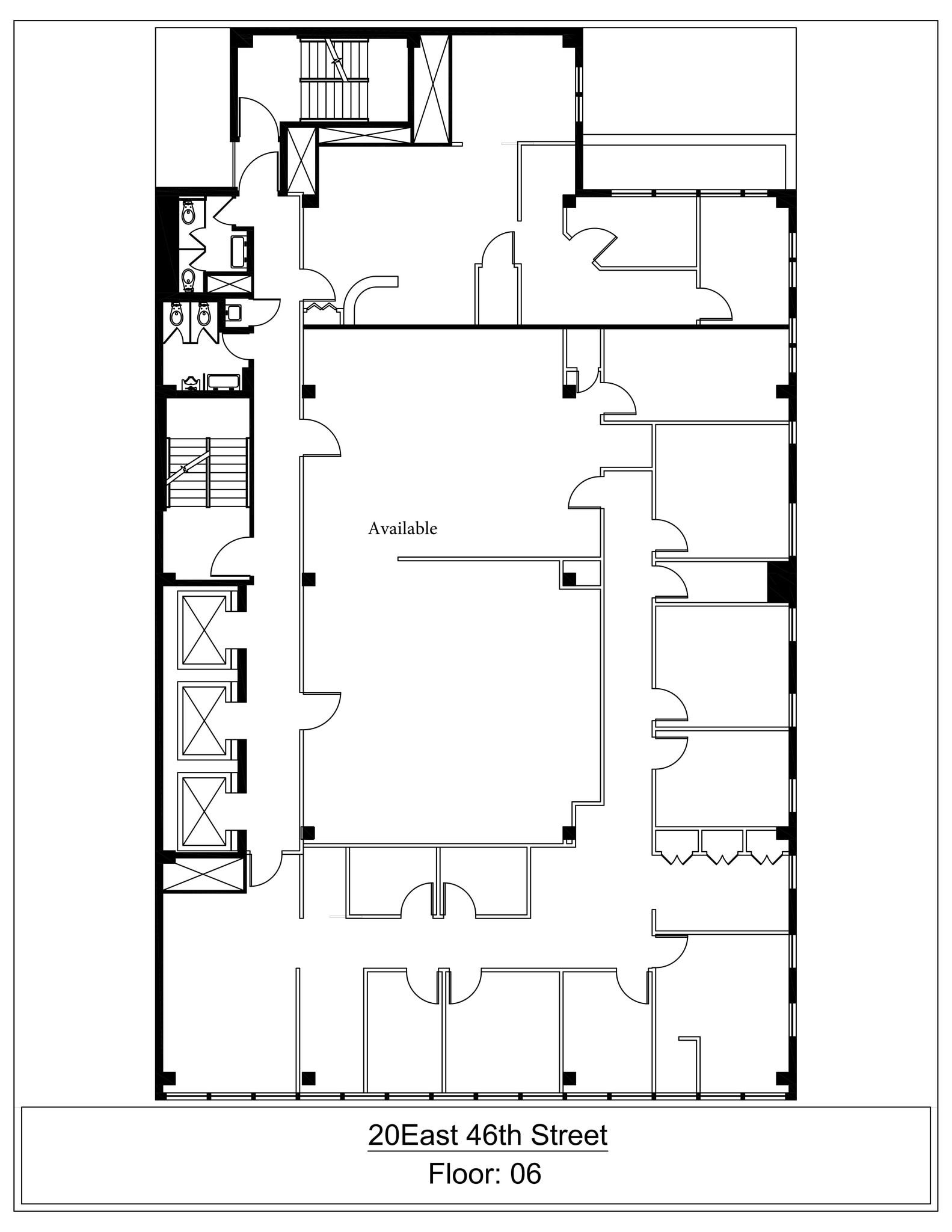 20 E 46th St, New York, NY for lease Site Plan- Image 1 of 1