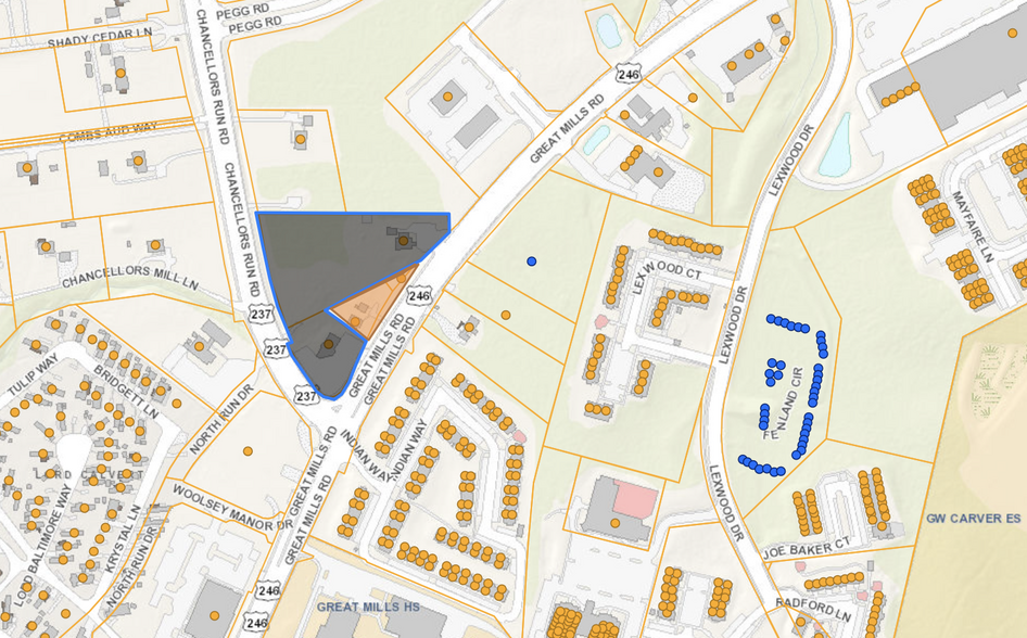 21245 Great Mills Rd, Lexington Park, MD for sale - Plat Map - Image 1 of 2