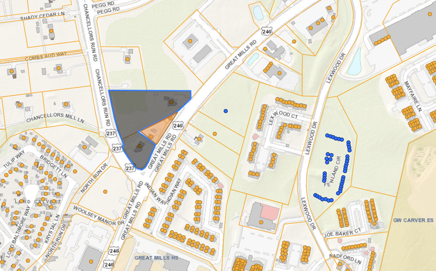 21245 Great Mills Rd, Lexington Park, MD for sale Plat Map- Image 1 of 3