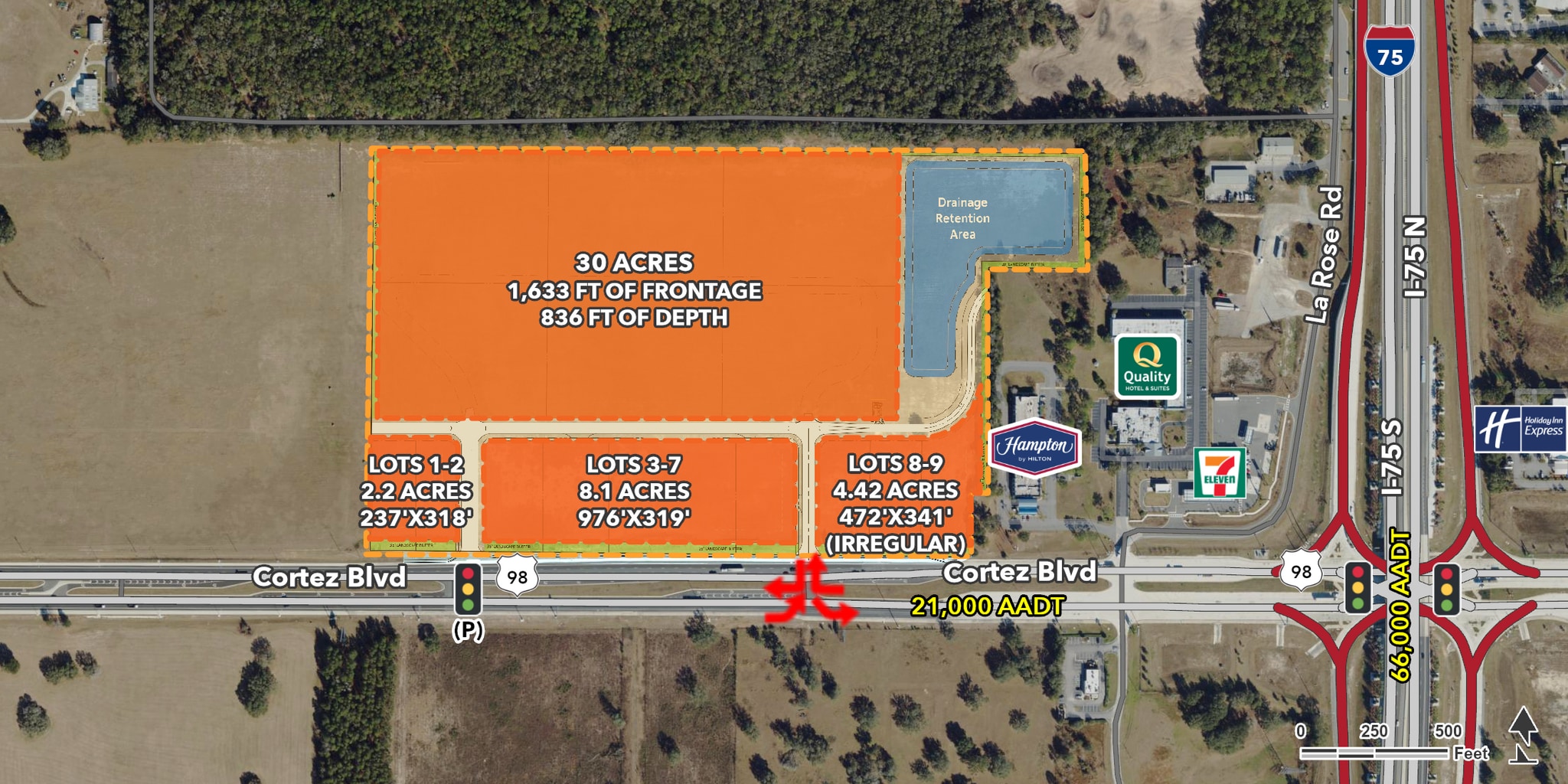 INTERSTATE 75 & CORTEZ BOULEVARD, Brooksville, FL for lease Primary Photo- Image 1 of 2