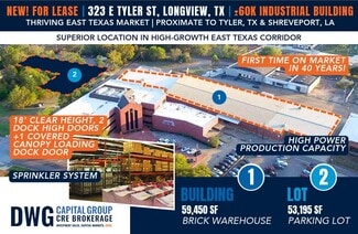 Plus de détails pour 323 E Tyler St, Longview, TX - Industriel à louer