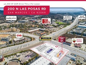 200 N Las Posas Rd, San Marcos, CA - AERIAL  map view - Image1