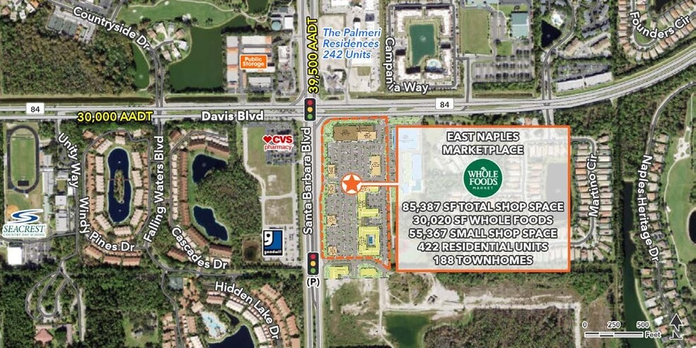 Davis Blvd & Santa Barbara Blvd, Naples, FL for lease - Aerial - Image 3 of 4
