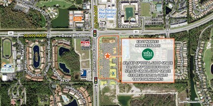 Davis Blvd & Santa Barbara Blvd, Naples, FL - Aerial map view