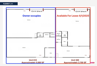 510-520 S Main St, Monroe, OH for lease Floor Plan- Image 1 of 5