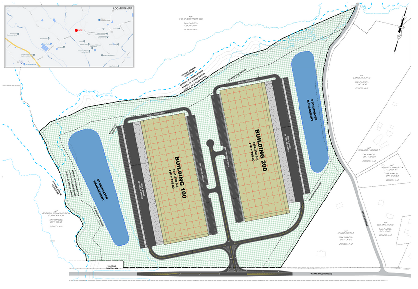 1725 & 1727 Wayne Poultry Road, Pendergrass, GA à vendre - Plan de site - Image 2 de 3