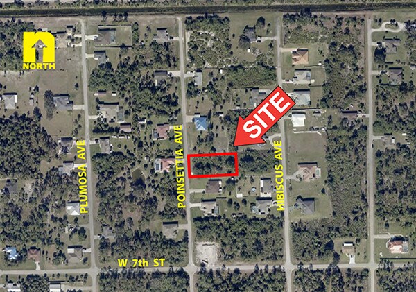 708 Poinsettia ave, Lehigh Acres, FL à vendre Aérien- Image 1 de 2