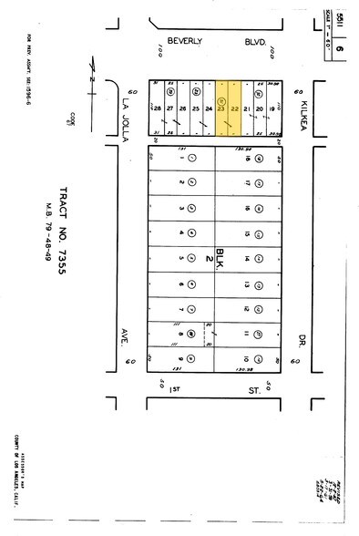 8158 Beverly Blvd, Los Angeles, CA à louer - Plan cadastral - Image 2 de 12