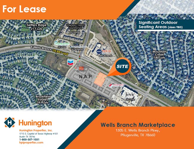 Plus de détails pour 1305 E Wells Branch Pky, Pflugerville, TX - Commerce de détail à louer