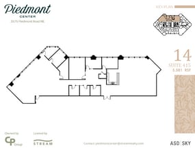 3495 Piedmont Rd NE, Atlanta, GA à louer Plan d’étage- Image 1 de 1