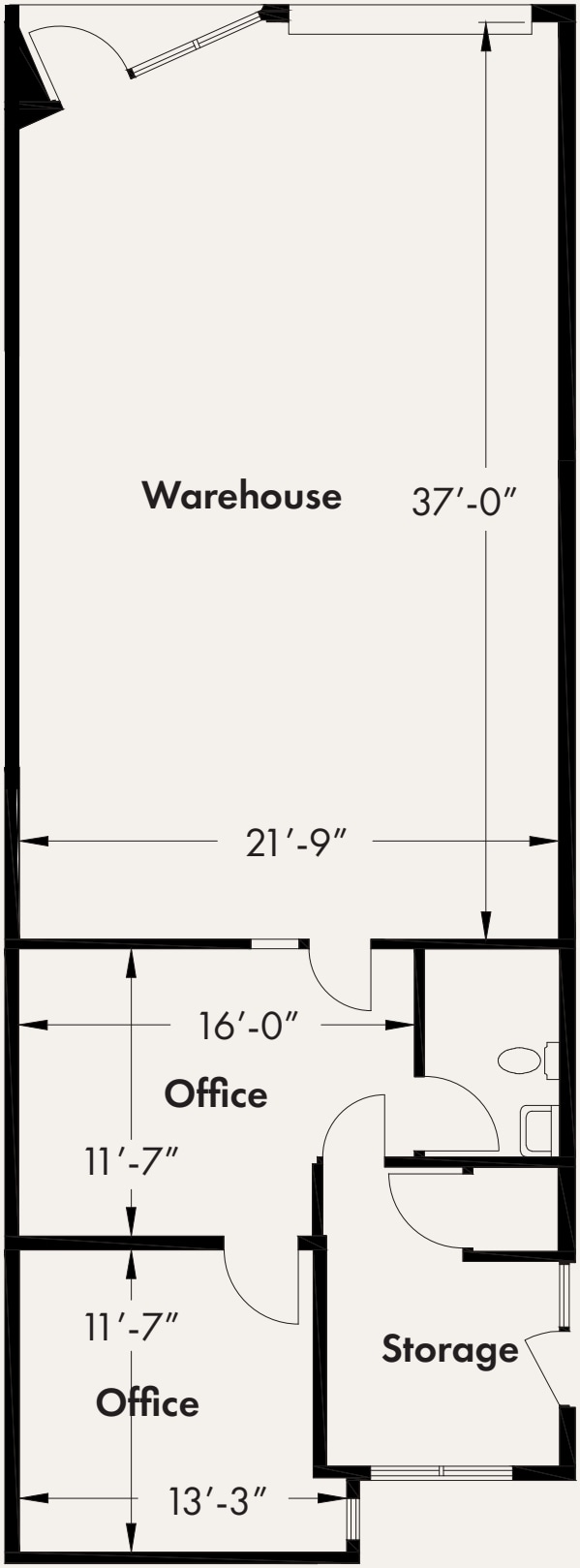 2209 W 1st St, Tempe, AZ à louer Plan d’étage- Image 1 de 2