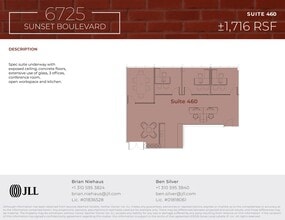 6725 W Sunset Blvd, Los Angeles, CA à louer Plan de site- Image 1 de 1