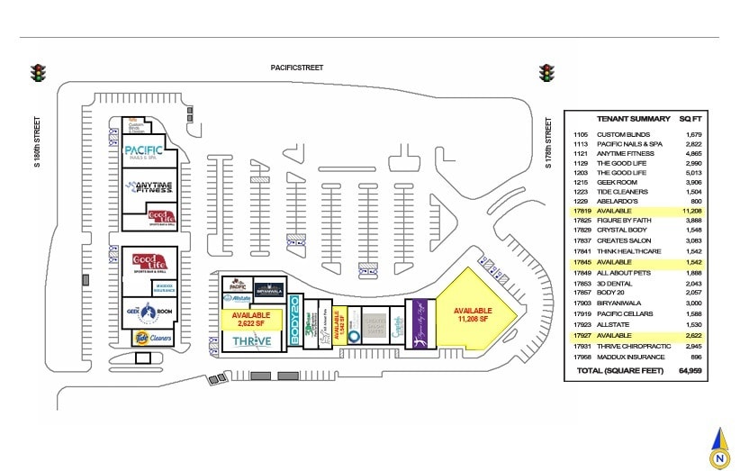 17801-17937 Pierce Plz, Omaha, NE à louer Plan de site- Image 1 de 1