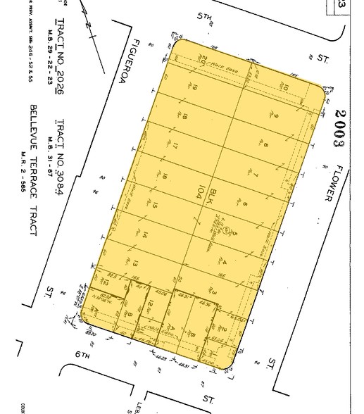 515 S Flower St, Los Angeles, CA for lease - Plat Map - Image 2 of 22