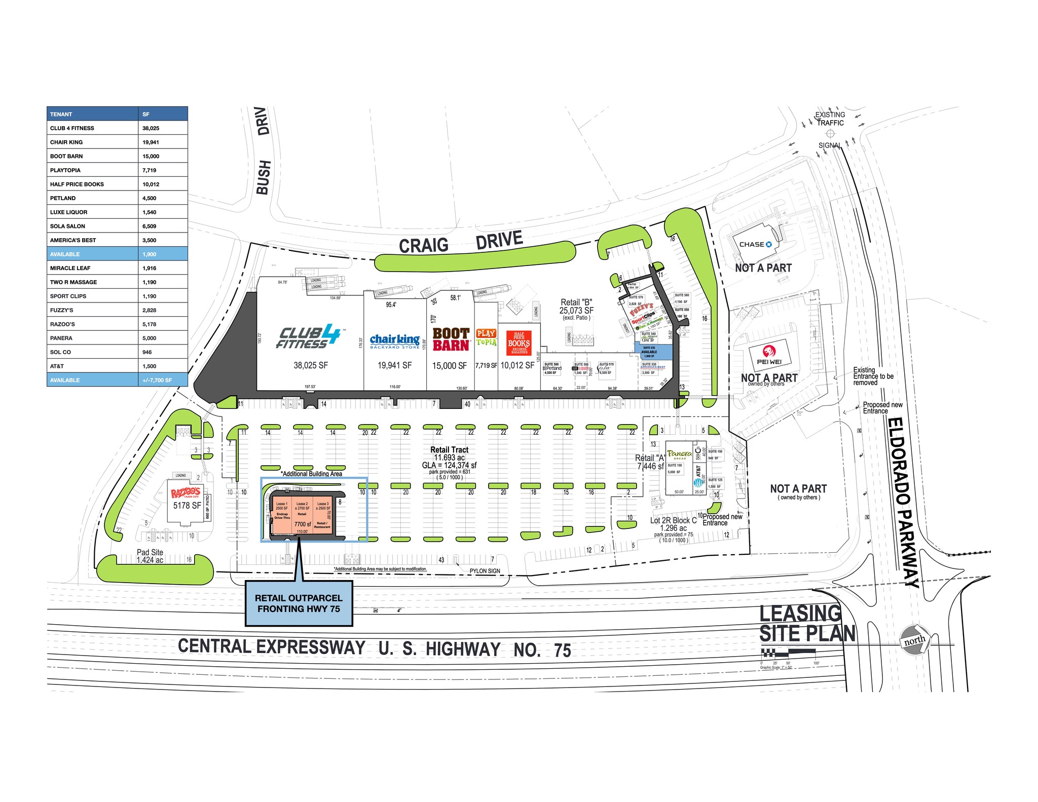3190 S Central Expy, McKinney, TX for lease Site Plan- Image 1 of 8