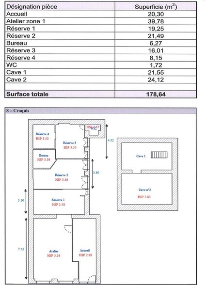 Retail in Lyon 2eme Arrondissement for lease - Floor Plan - Image 3 of 3