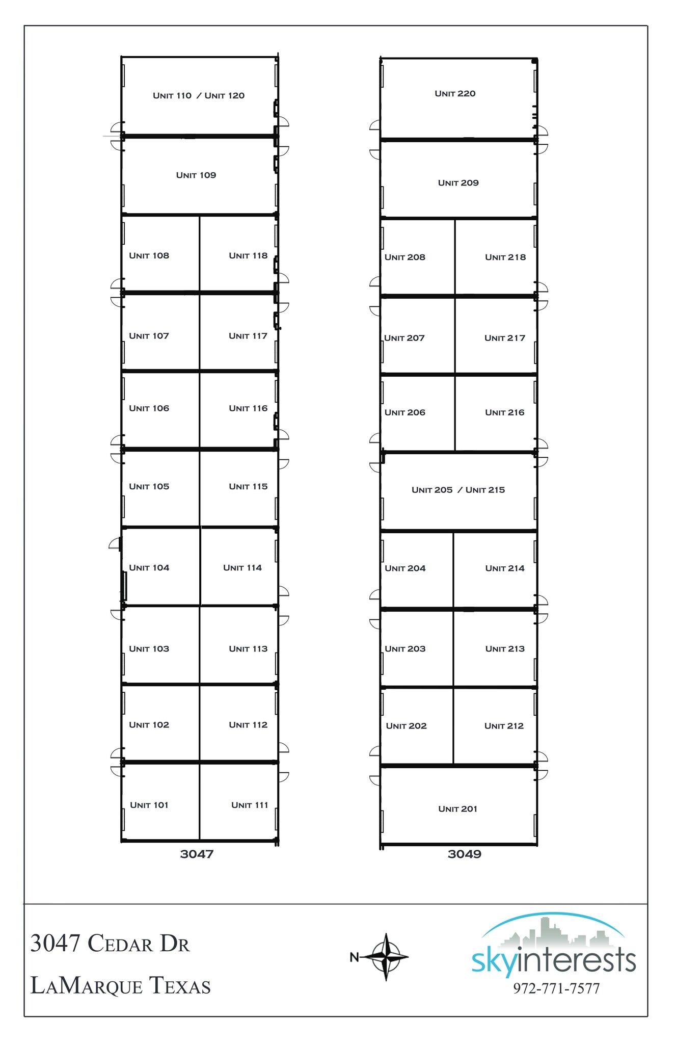 3047 Cedar Dr, La Marque, TX for lease Site Plan- Image 1 of 1