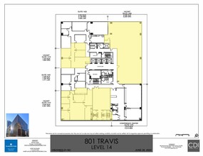 801 Travis St, Houston, TX à louer Plan d  tage- Image 1 de 1