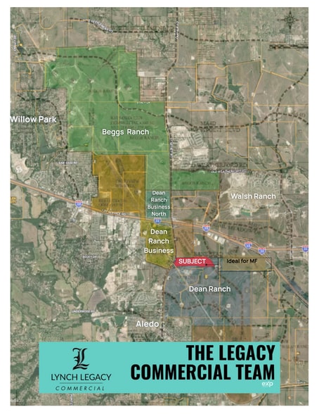 E Bankhead Hwy & FM 1187 Hwy, Aledo, TX à vendre - Aérien - Image 3 de 6