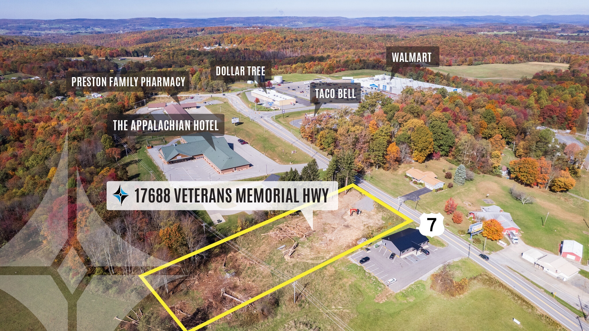 17688 Veterans Memorial Hwy, Kingwood, WV for sale Aerial- Image 1 of 8