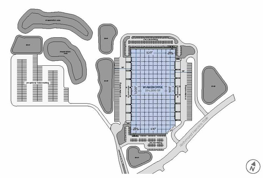 5900 Richmond Henrico Tpke, Richmond, VA à louer - Plan de site - Image 2 de 2