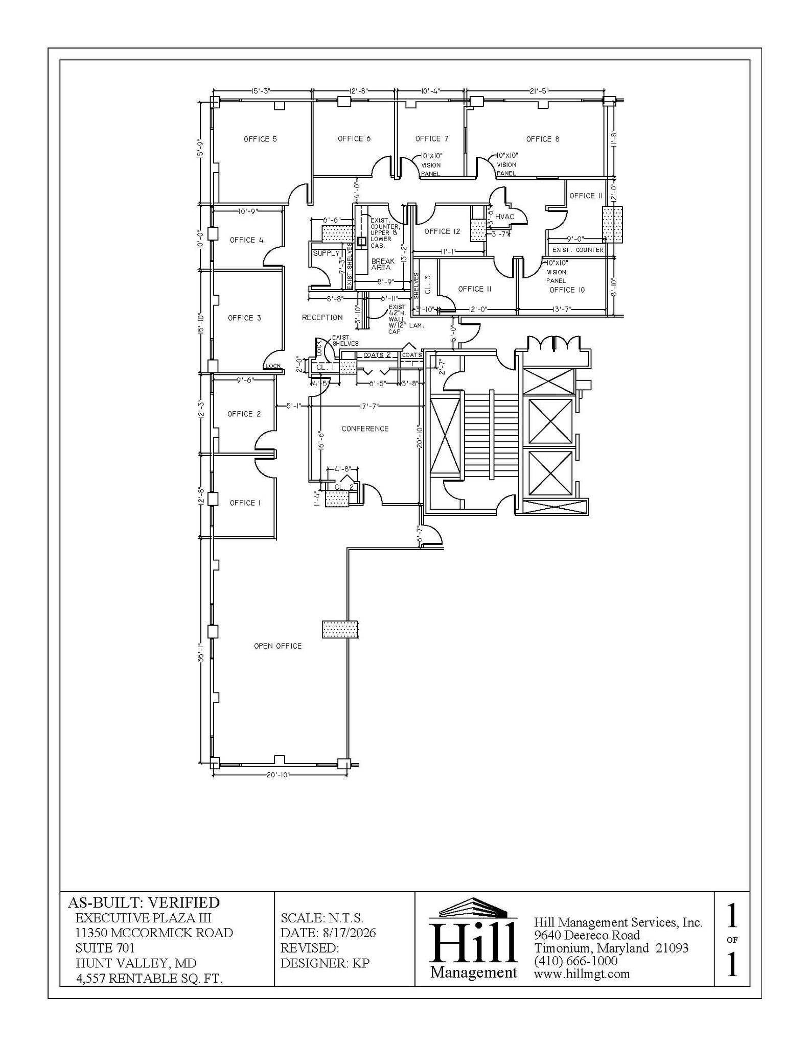 11350 McCormick Rd, Hunt Valley, MD for lease Floor Plan- Image 1 of 1