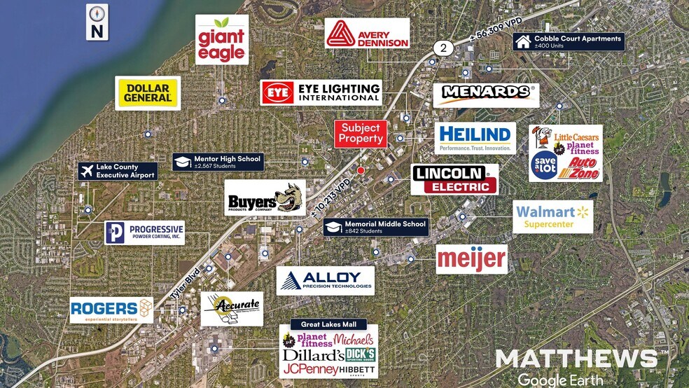 8818-8836 Tyler Blvd, Mentor, OH à louer - Photo du bâtiment - Image 3 de 4