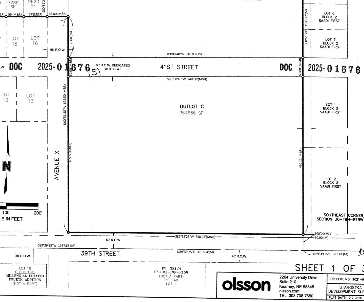 3903 Avenue X, Kearney, NE à vendre Plan cadastral- Image 1 de 4