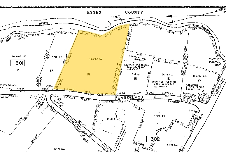 25 Vreeland Rd, Florham Park, NJ à louer - Plan cadastral - Image 2 de 13