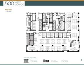 500 West Monroe St, Chicago, IL à louer Plan d  tage- Image 1 de 1