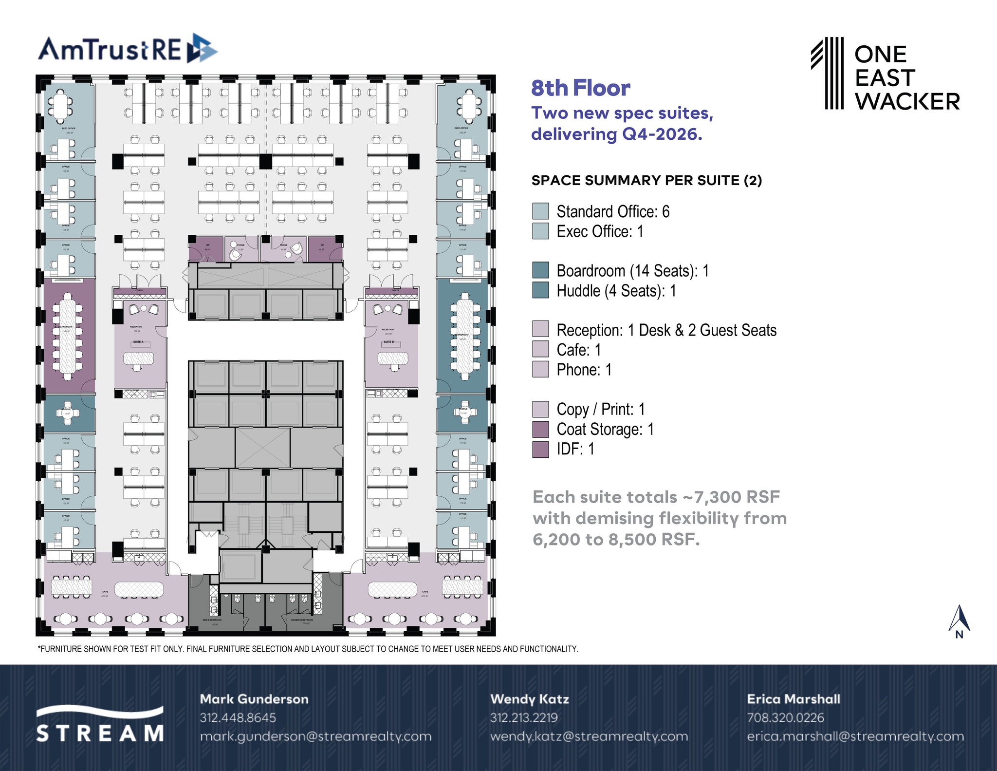 1 E Wacker Dr, Chicago, IL à louer Plan d’étage- Image 1 de 1