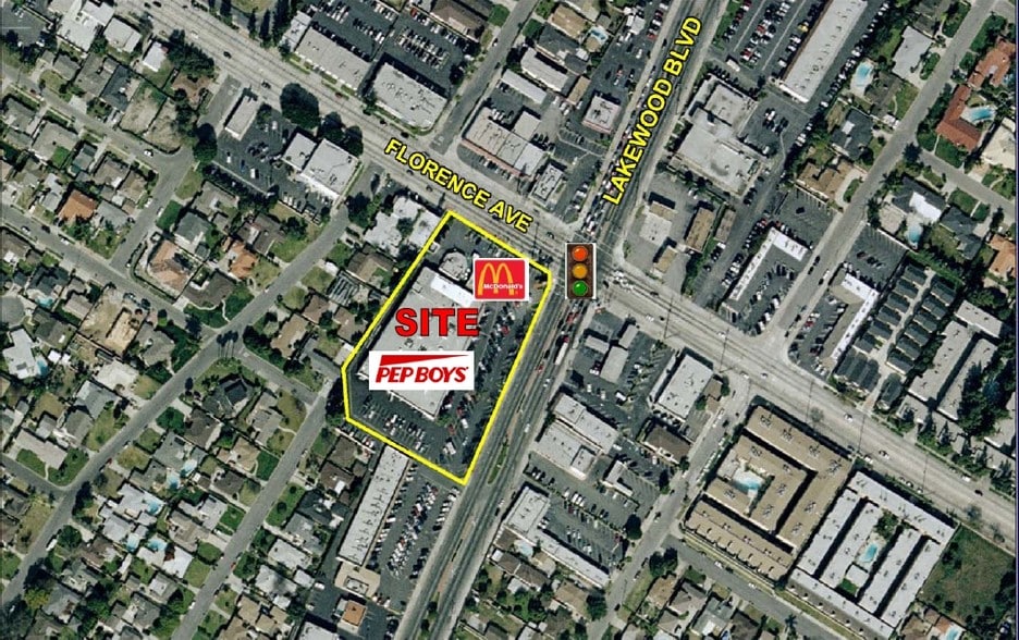 10207-10237 Lakewood Blvd, Downey, CA à louer - Aérien - Image 2 de 2