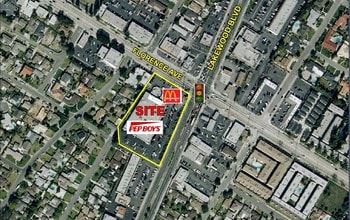 10207-10237 Lakewood Blvd, Downey, CA - AERIAL  map view