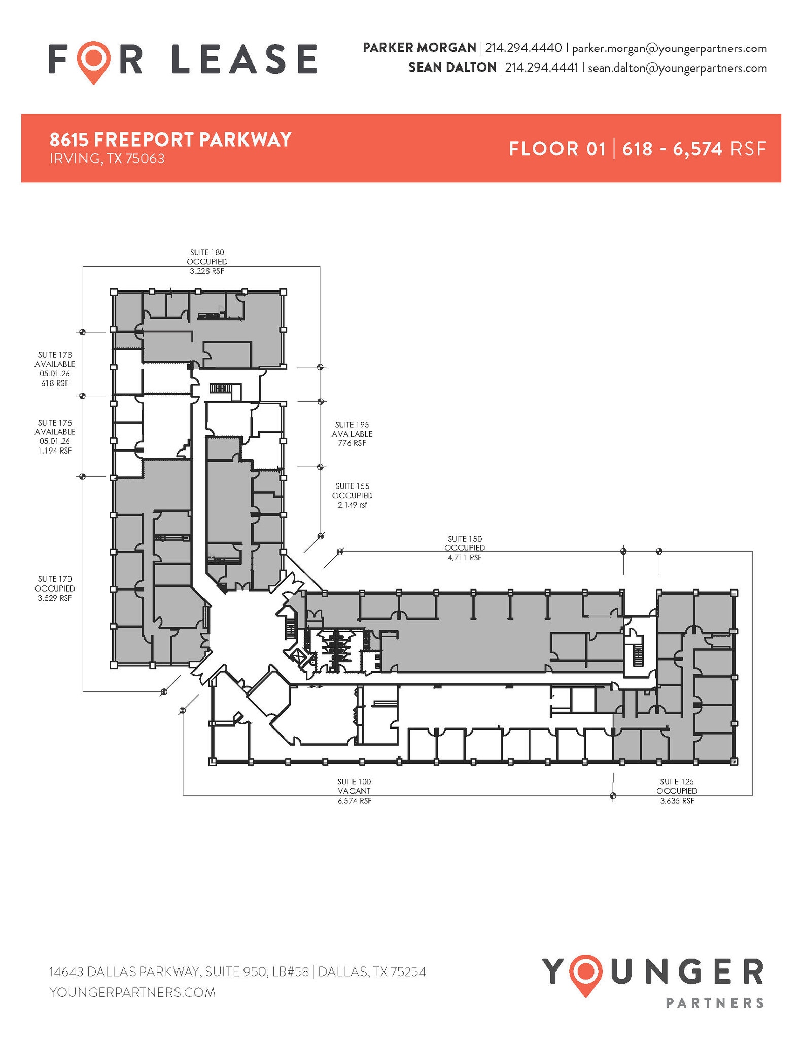8615 Freeport Pky, Irving, TX for lease Floor Plan- Image 1 of 1