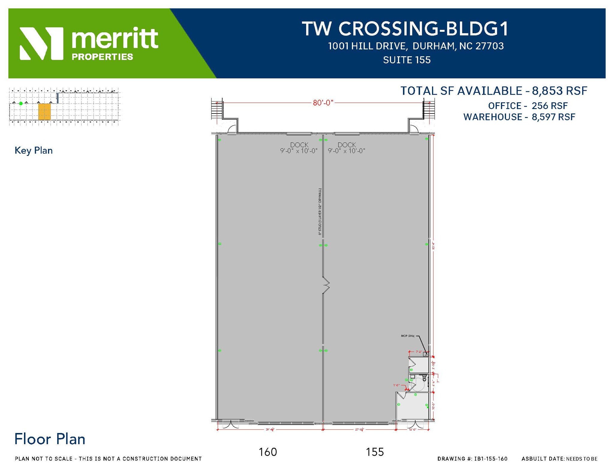 1001 Hill Dr, Durham, NC à louer Plan d’étage- Image 1 de 1