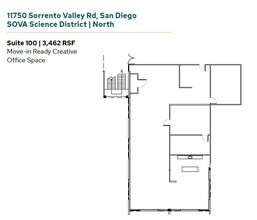 11555 Sorrento Valley Rd, San Diego, CA à louer Plan d’étage- Image 1 de 1