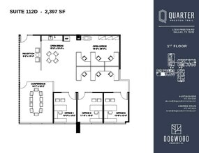 17330 Preston Rd, Dallas, TX à louer Plan d’étage- Image 1 de 1