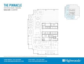 150 3rd Ave S, Nashville, TN à louer Plan d’étage- Image 1 de 1