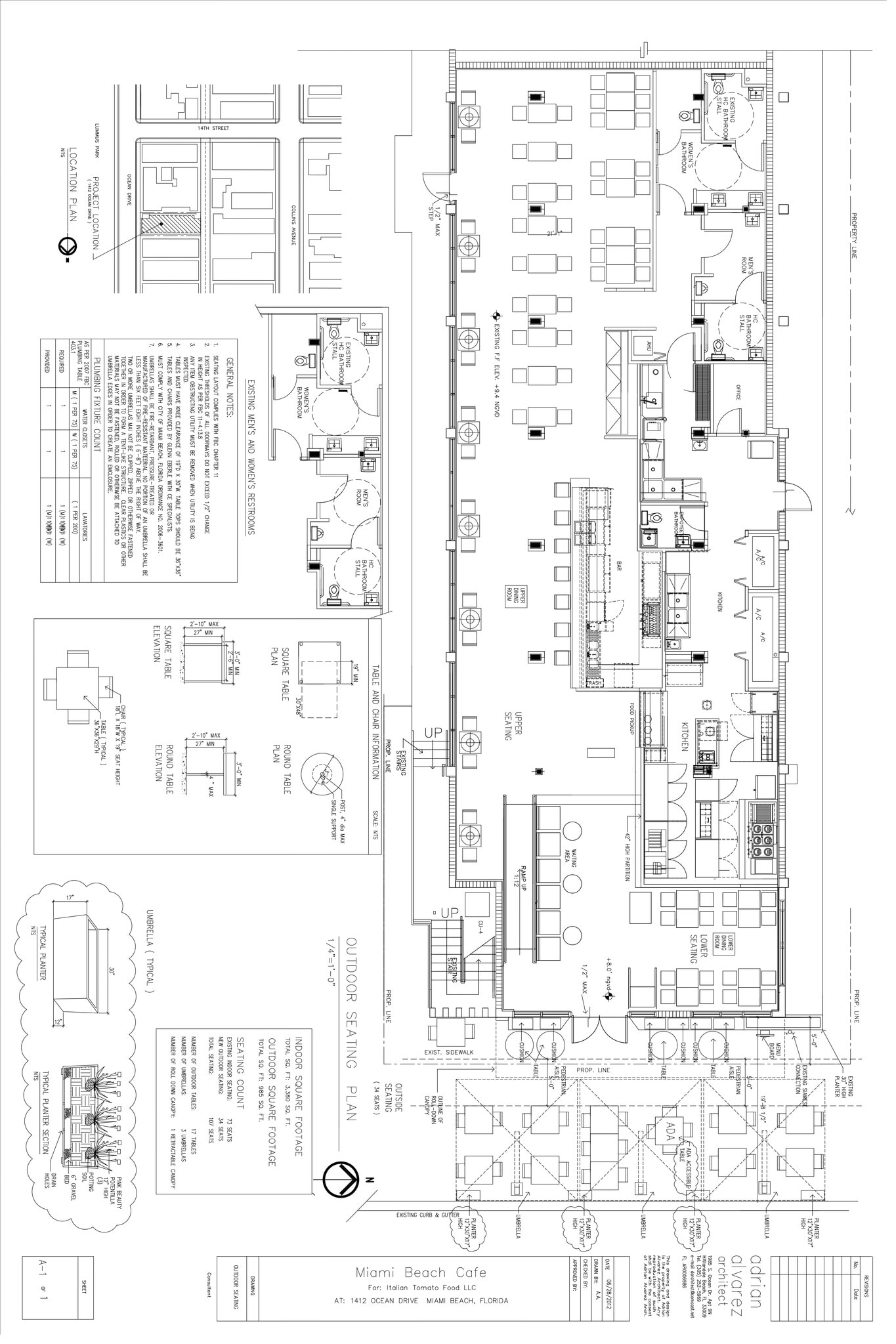 1412 Ocean Dr, Miami Beach, FL for lease Floor Plan- Image 1 of 1