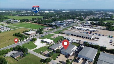 120 Commercial Ave, Lowell, AR - Aerial map view
