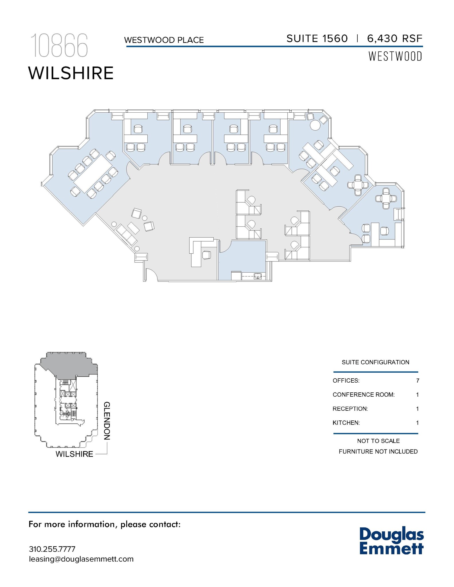 10866 Wilshire Blvd, Los Angeles, CA for lease Floor Plan- Image 1 of 1
