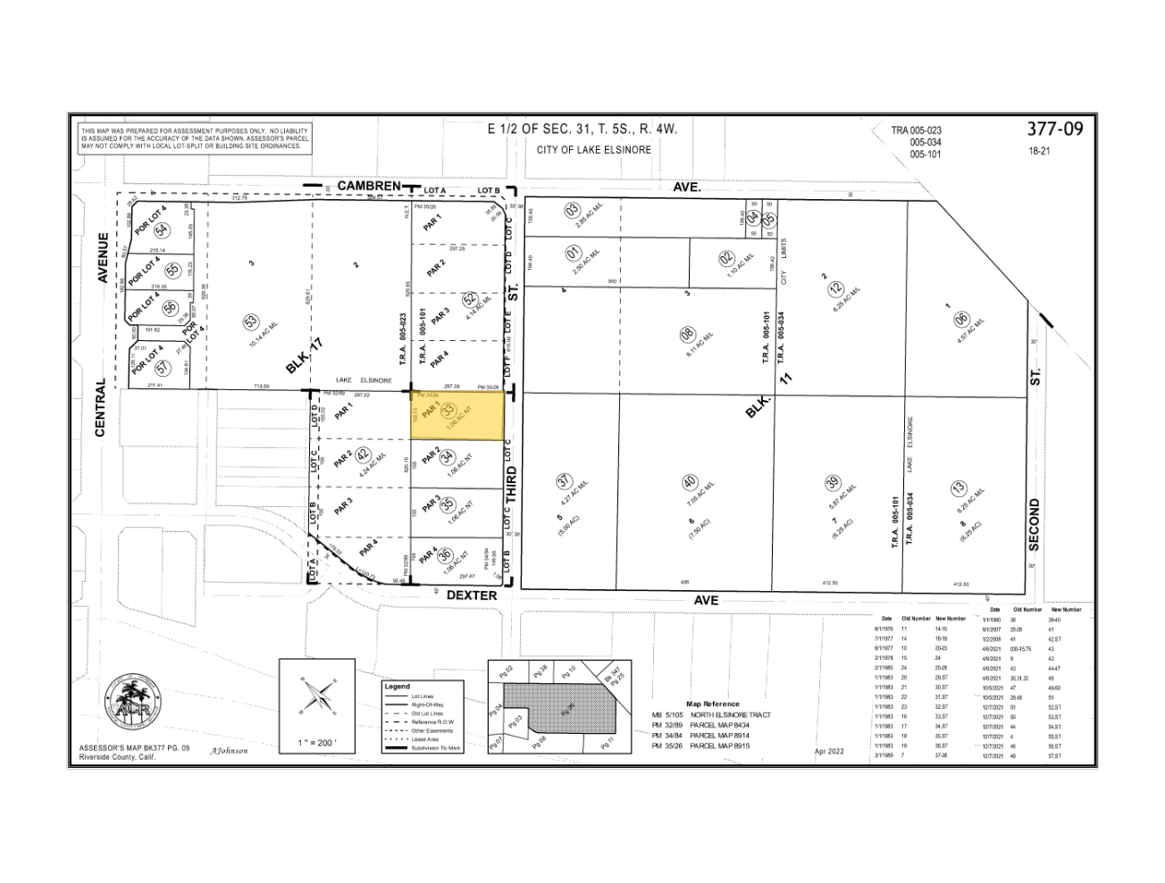 29489 3rd St, Lake Elsinore, CA for sale Plat Map- Image 1 of 2